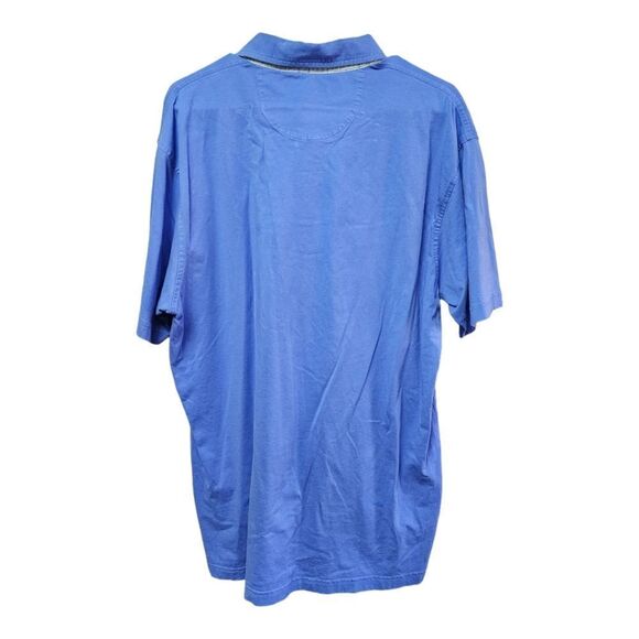 1031 - Alan Flusser Blue Polo M - Picture 2 of 3